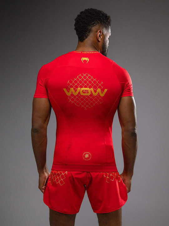 Venum Bărbați Cu mânecă scurtă Tricou VENUM-05921-003 pentru Jiu-Jitsu / MMA Roșie