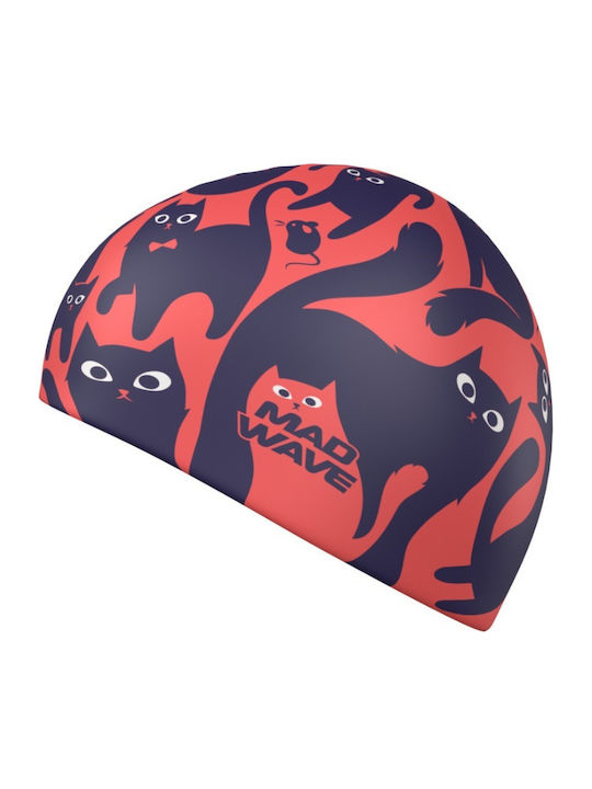 Mad Wave Swimming Cap Cats Mad Wave Red