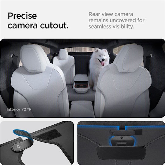 Spigen Tesla Car Front Windshield Sunshade Black Tesla Model S