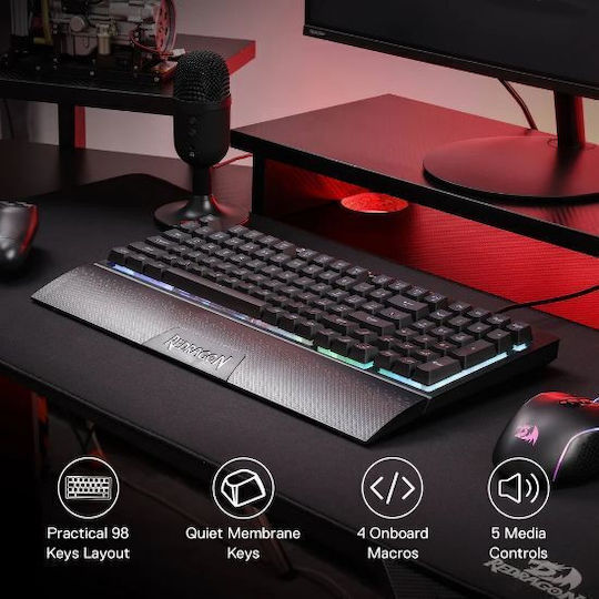 Redragon Shiva Pro Drahtlos Gaming Tastatur mit RGB-Beleuchtung (Englisch US)