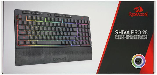 Redragon Shiva Pro Drahtlos Gaming Tastatur mit RGB-Beleuchtung (Englisch US)