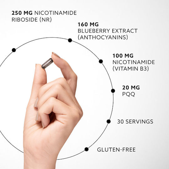 Purovitalis NAD+ Booster Ειδικό Συμπλήρωμα Διατροφής 30 κάψουλες