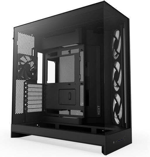 NZXT H9 Flow RGB Gaming Midi Tower Κουτί Υπολογιστή με Πλαϊνό Παράθυρο Μαύρο