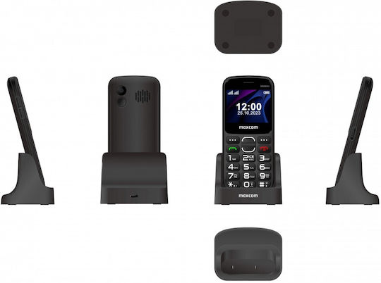 MaxCom MM443L Dual SIM Telefon Mobil cu Butoane Negru