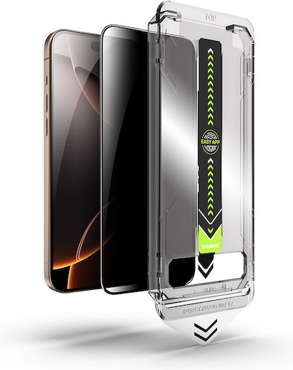 Techsuit Privatsphäre Gehärtetes Glas (iPhone 14 Pro)