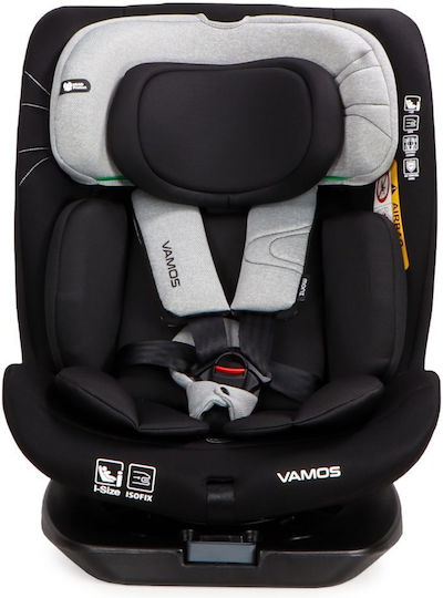 Moni Vamos Baby Car Seat i-Size with Isofix Stone Grey 0-36 kg