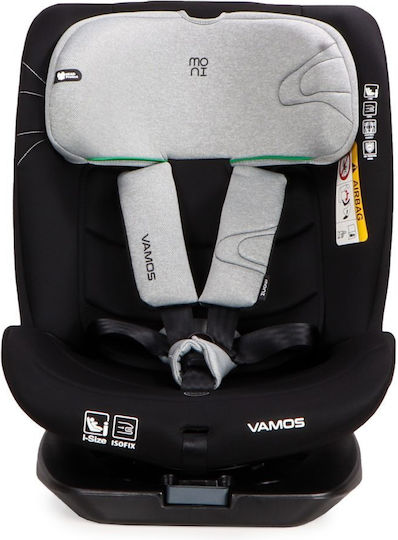Moni Vamos Baby Car Seat i-Size with Isofix Stone Grey 0-36 kg