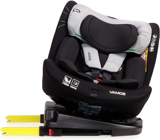 Moni Vamos Baby Car Seat i-Size with Isofix Stone Grey 0-36 kg