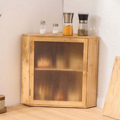 Vevor Ψωμιέρα από Bamboo Μπεζ 16.5x13x19cm
