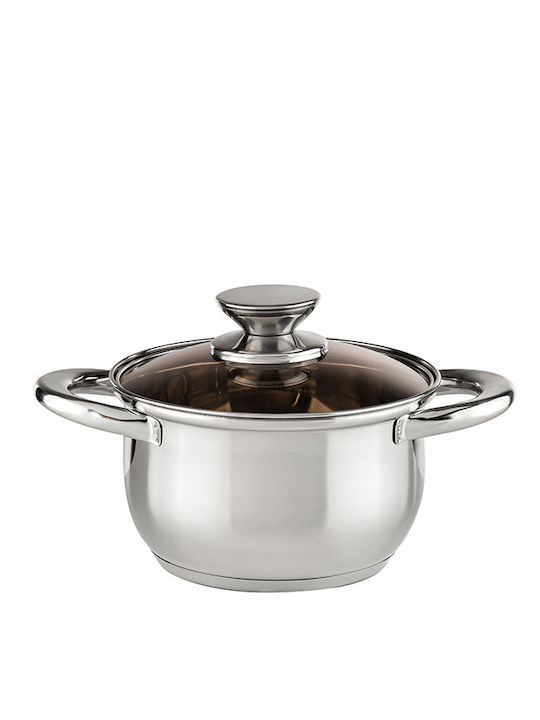 Muhler Deep Stainless Steel Pot 1.6lt / 16cm