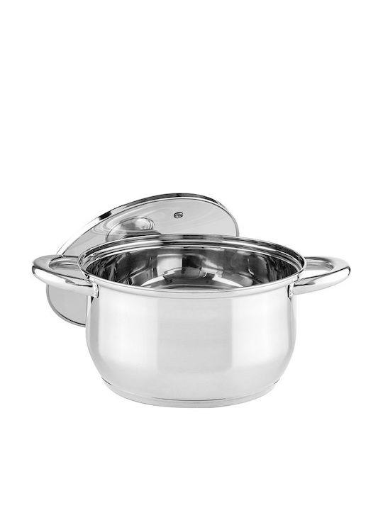 Muhler Βαθιά Ανοξείδωτη Κατσαρόλα 2.2lt / 18cm