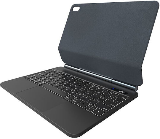 Fixed Klappdeckel mit Tastatur Schware (Apple iPad 10,9" 2022 (10. Generation))