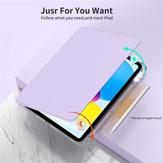 Mad Mask Flip Cover Ανθεκτική Μωβ (iPad Air (2024), iPad Air (2025))