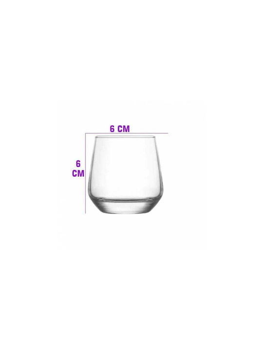 Gurallar Σφηνοπότηρα από Γυαλί 480ml 6τμχ