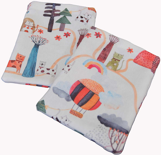 Fabric Wedding Favor Pouch Forest Ecru 14×18 Set of 12 Pieces