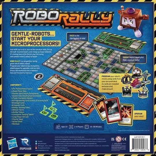 Joc de Societate Robo Rally pentru 2-6 Jucători 12+ Ani (EN) Renegade Game Studios