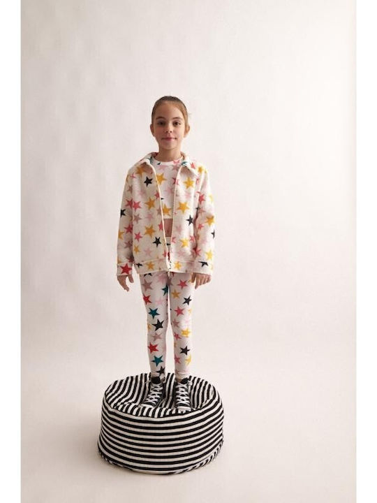 Kinder-Set mit Leggings Winter 2Stück White