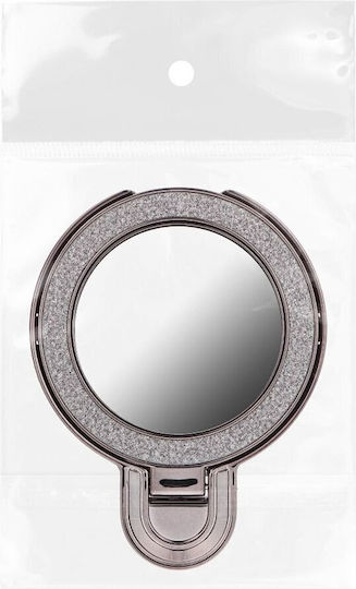 Phone Stand Circle Mirror Stick-on Black Oem