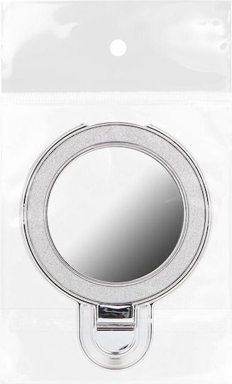 Phone Stand Circle Mirror Stick-on Silver Oem