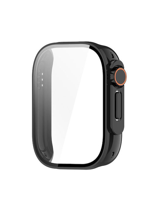 Plastic Case with Glass in Black color for Redmi Watch 5 Lite