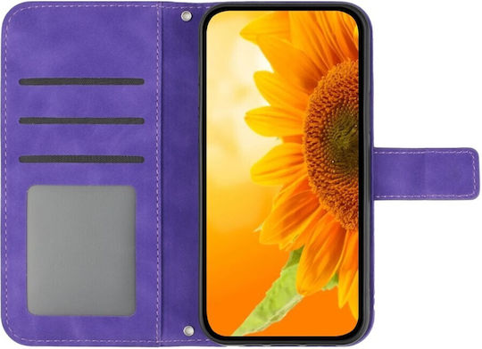 Sun Flower Wallet Violet (TCL 60R 5G)