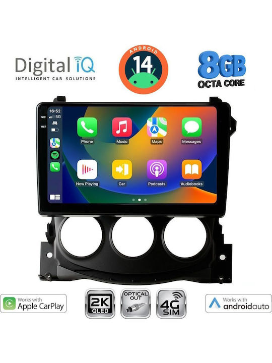 Digital IQ Car Audio System for Nissan 370Z 2009-2012 (Bluetooth/USB/WiFi/GPS/Apple-Carplay/Android-Auto) with Touch Screen 9"
