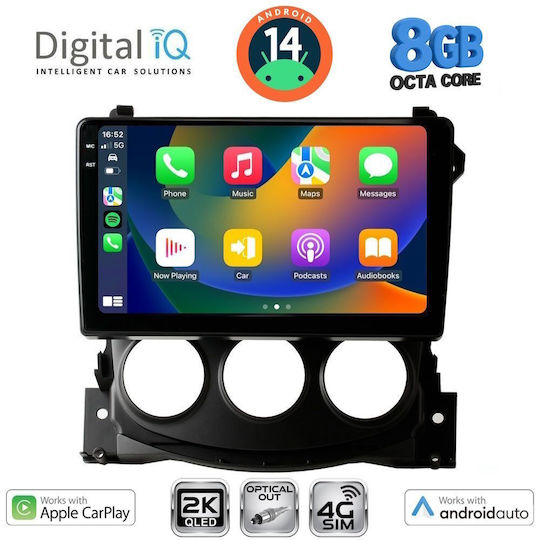 Digital IQ Ηχοσύστημα Αυτοκινήτου για Nissan 370Z 2009-2012 (Bluetooth/USB/WiFi/GPS/Apple-Carplay/Android-Auto) με Οθόνη Αφής 9"