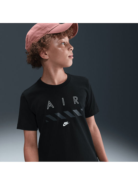 Παιδικό T-shirt Μαύρο Air