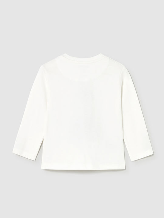 Kids Long-Sleeved White Blouse
