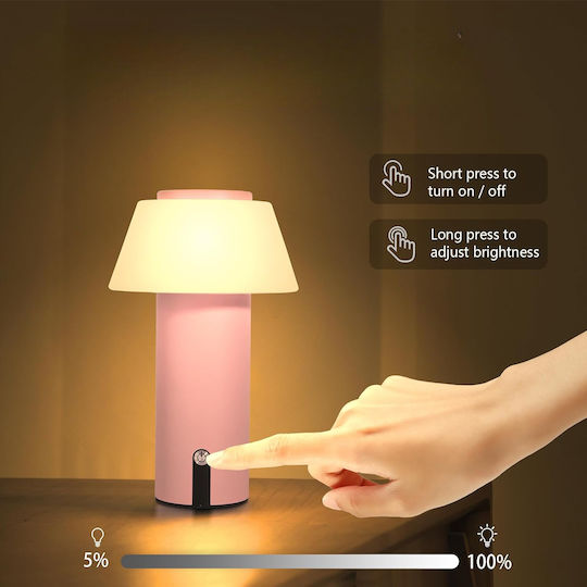 Lampa Ecvivk Декоративна Лампа Форма на гъба Розов
