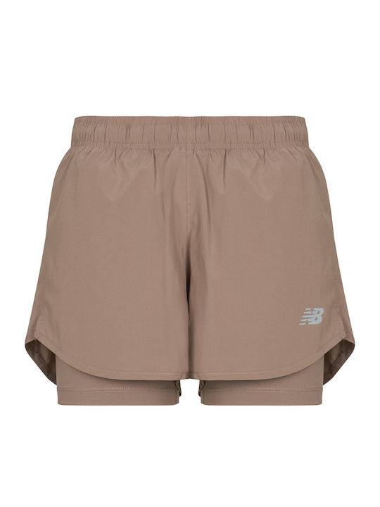 Pantaloni Scurți Sport Pentru Femei Maro