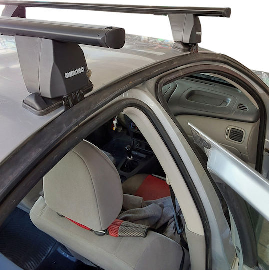 Menabo Kit Car Roof Bars Legs Menabo Aluminum Black Delta Nissan Almera 4d 2000-2006 2 Pieces Mb.nalmera.16