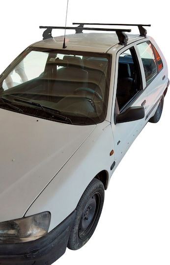 Menabo Kit Car Roof Bars Legs Menabo Iron Omega Medium Peugeot 106 5d 1992-2004 2 Pieces Mb.peugeot106.01