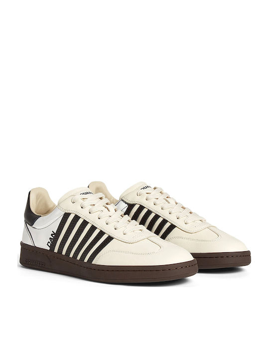 Dsquared2 Turnschuhe Latte / Nero / Silver