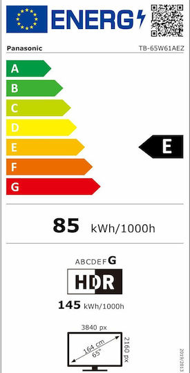 Panasonic Smart Τηλεόραση 65" 4K UHD LED TB65W61AEZ HDR (2025)