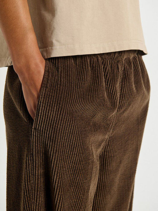Women's Fabric Trousers Brown