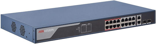 Hikvision DS-3E1318P-EI(B) Managed L2 PoE+ Switch with 16 Ethernet Ports