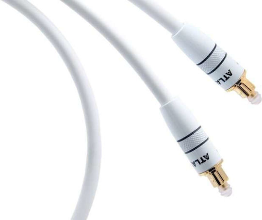 Atlas Cables Element Optical Optisches Audiokabel TOS männlich - TOS männlich Weiß 1m (10946-1)