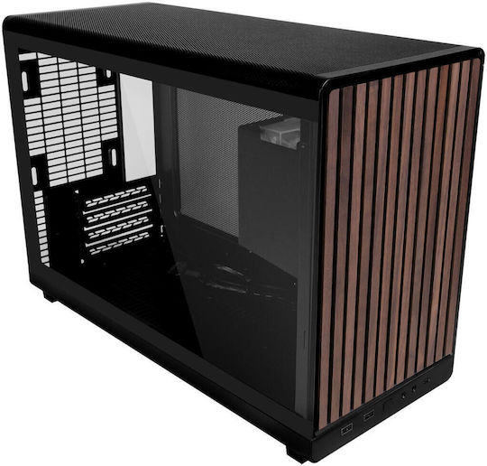 Lian Li DAN A3 Gaming Micro Tower Κουτί Υπολογιστή με Πλαϊνό Παράθυρο Wood