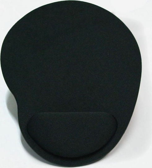 Setty GSM108795 Mouse Pad (180mm) με Στήριξη Καρπού Μαύρο