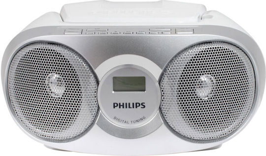 Philips AZ215 Φορητό Ηχοσύστημα με CD / Ραδιόφωνο Ασημί