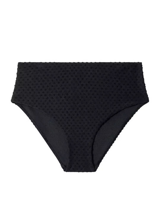 Bikini Slip Hohe Taille Black