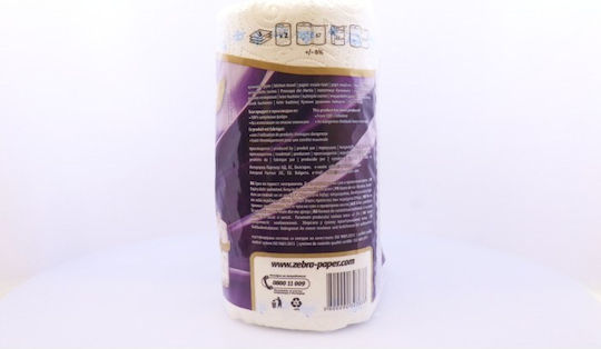 Zebra Duo Χαρτί Κουζίνας 2 Ρολά 3 Φύλλων (170gr/Ρολό)