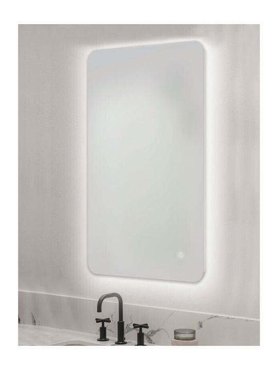 Κολοσσός Τετράγωνος Καθρέπτης Μπάνιου Led 50x70cm