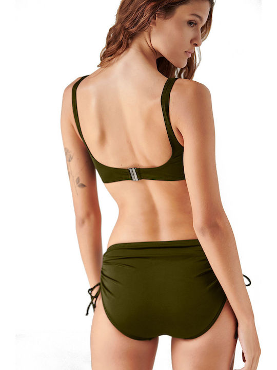 Set Bikini Ψηλόμεσο Πράσινο