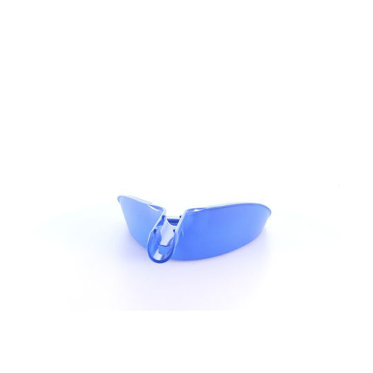 Cyclops Plastic Dustpan with Rubber Band Blue
