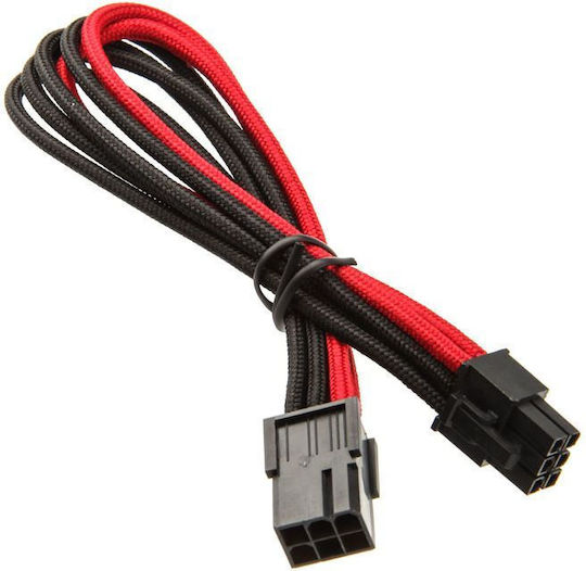 Silverstone Pcie 6-pin Pcie 6-pin 0.25m Μαύρο-κόκκινο Sst-pp07-ide6br
