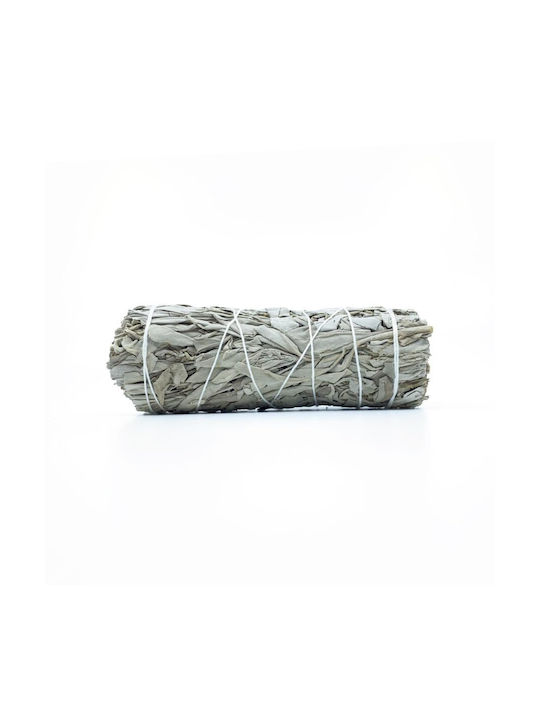 White Sage Smudge Stick 10χ3cm 1 Ραβδί Θυμιάματος Λευκό Φασκόμηλο