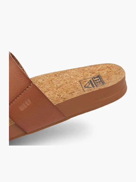 Cushion Flache Sandalen für Damen in Tabac Braun Farbe