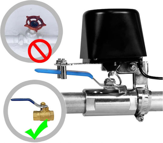 Moes Wv-lz-bk Smart Wifi Valve On Off Water Gas Valves